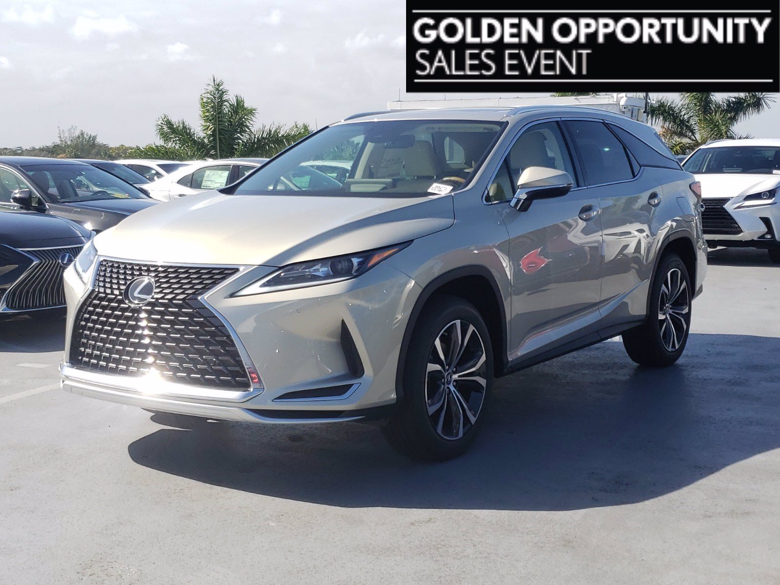 New! 2020 Lexus RX 350L Moonbeam Beige Metallic | Miami, FL